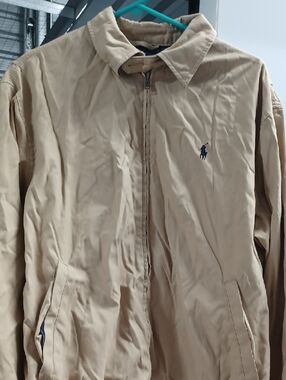 Polo by Ralph Lauren Light Tan Zip-Front Harrington Jacket
